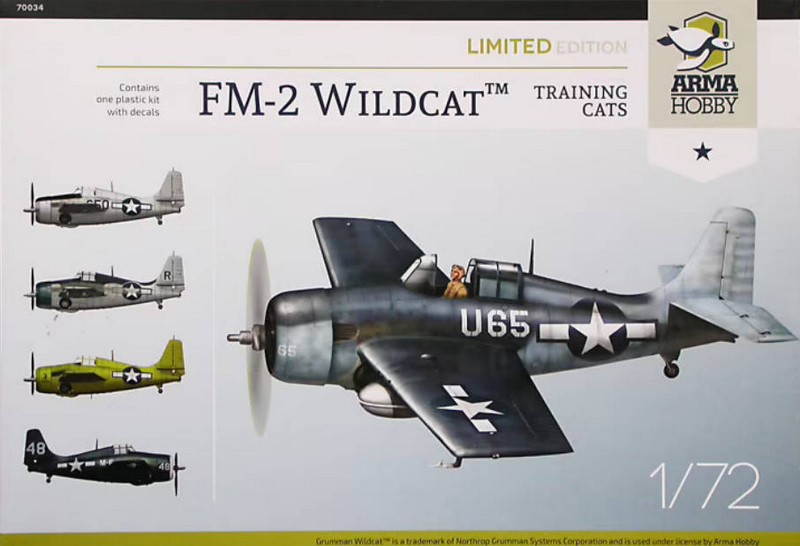 70034  авиация  FM-2 Wildcat "Training Cats"  (1:72)
