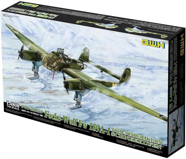 L4808  авиация  FW189 A-1 mit Schneekufen (1:48)