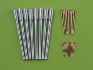 SM-350-039  металлические стволы  Richelieu Стволы 380мм 8шт., 152мм. 9шт., 100мм 12шт. (1:350)