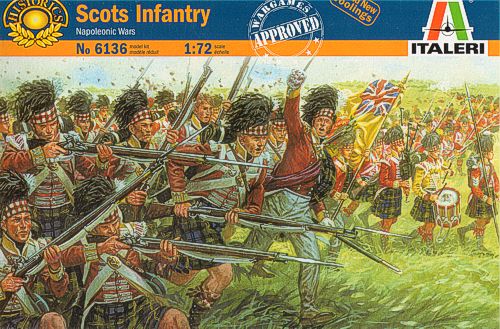 6136  фигуры  Scots Infantry Napoleonic Wars   (1:72)