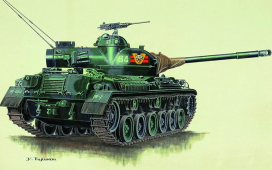 07217  техника и вооружение  JAPAN TYPE61 TANK  (1:72)