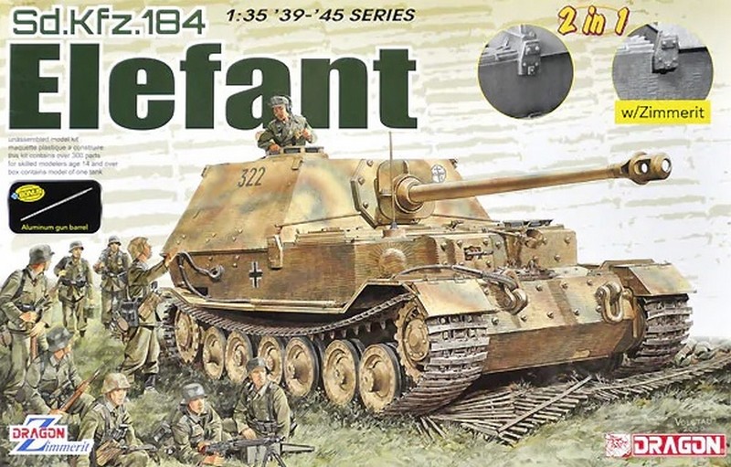 6871  техника и вооружение  САУ Sd.Kfz.184 Elefant (2 in 1)  (1:35)