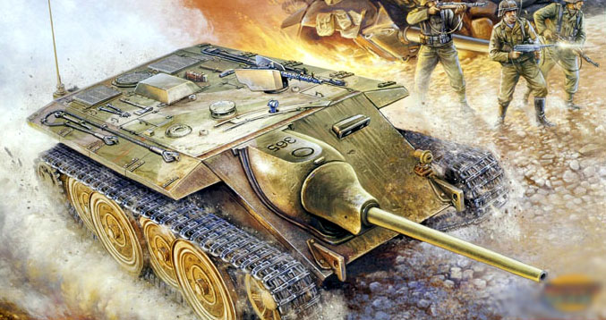 00385  техника и вооружение  САУ  German Entwicklungsfahrzeug E 10  (1:35)