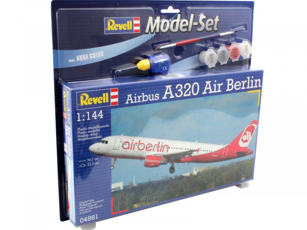 64861  авиация  Airbus A320 AirBerlin MODEL SET  (1:144)