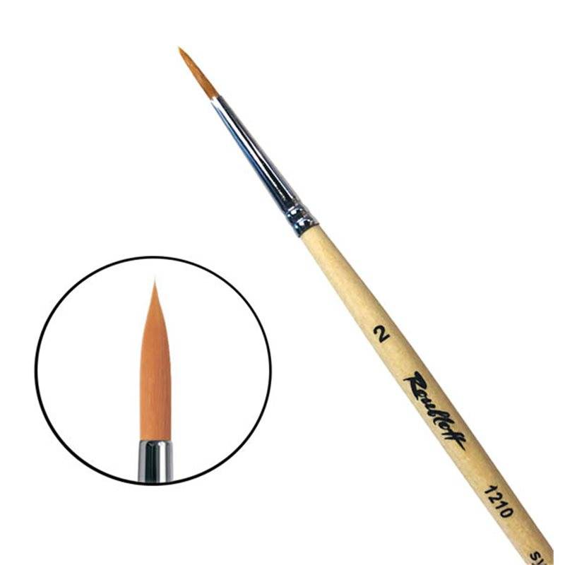 1210-2 / ЖС1-02,00Б  кисти  Кисть Roubloff серии 1210 №2 рыжая мягкая синтетика круглая