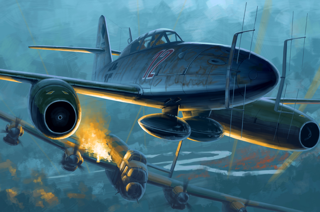 80379  авиация  Me 262 B-1a/U1  (1:48)