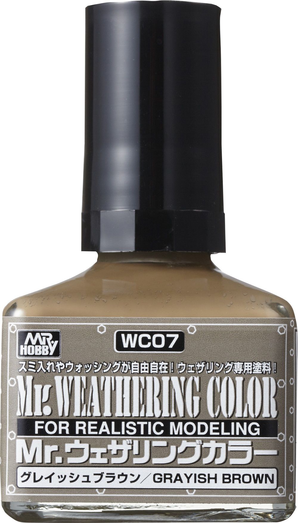 WC07  краска 40мл MR.WEATHERING COLOR WC07 GRAYISH BROWN