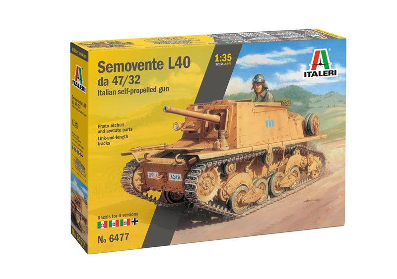 6477  техника и вооружение  Semovente L40 da 47/32  (1:35)