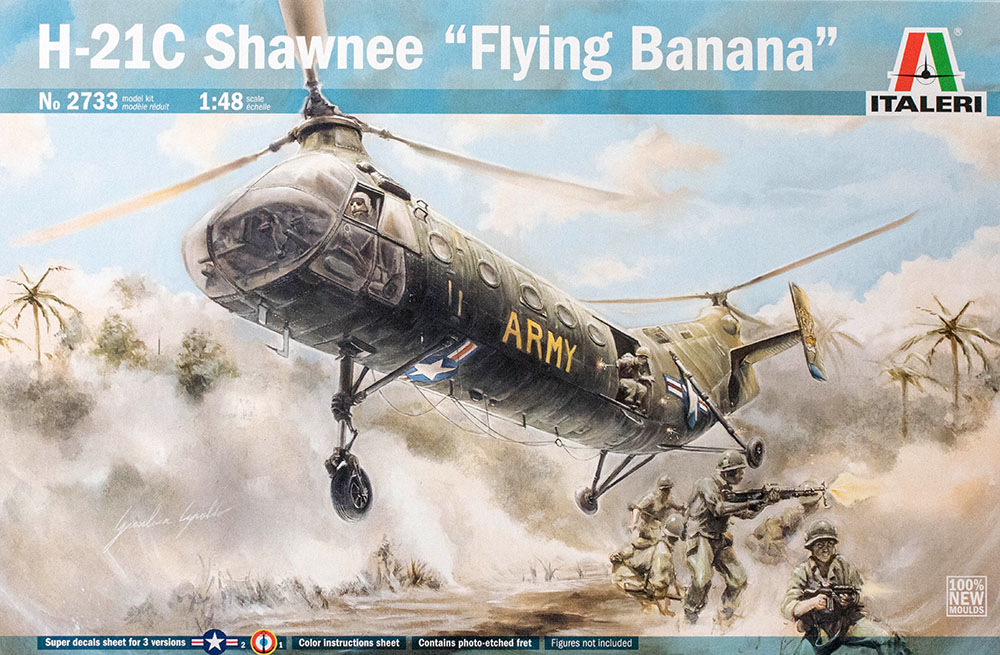 2733  авиация  H-21C Shawnee "Flying Banana"  (1:48)