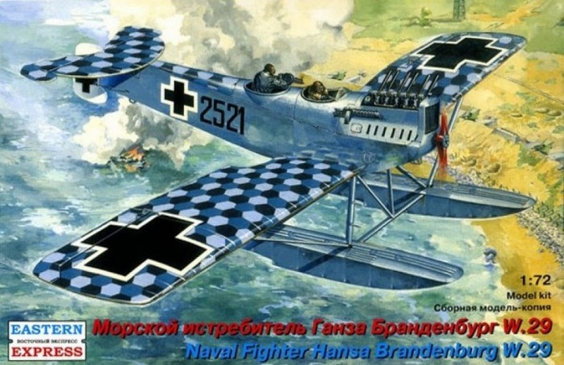 72163  авиация  Ганза Бранденбург W29 Морской истребитель 1-ая М.В. (1:72)