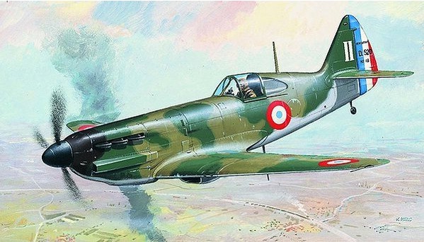 0837  авиация  Dewoitine D.520  (1:72)