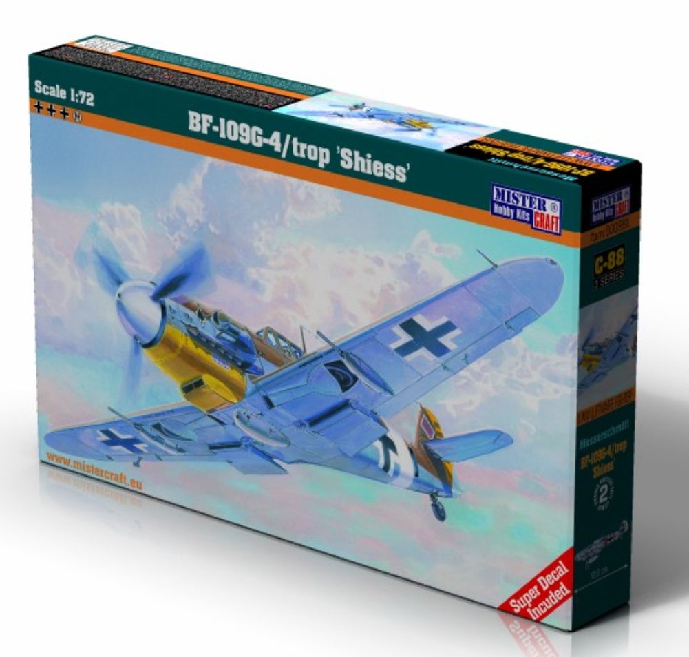 C-88  авиация  Bf-109G-4R6 trop 'Schiess'  (1:72)