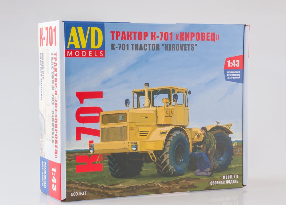 6001KIT  автомобили и мотоциклы  Трактор  K-701 "Кировец"  (1:43)