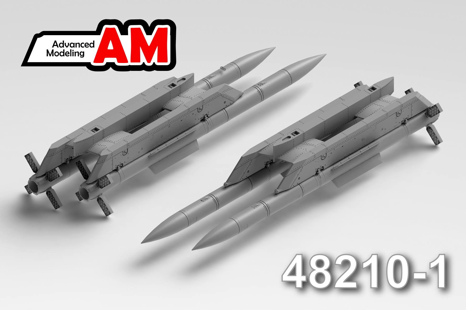 AMC 48210-1  дополнения из смолы  Р-77-1 с двухпостовой балкой  (1:48)