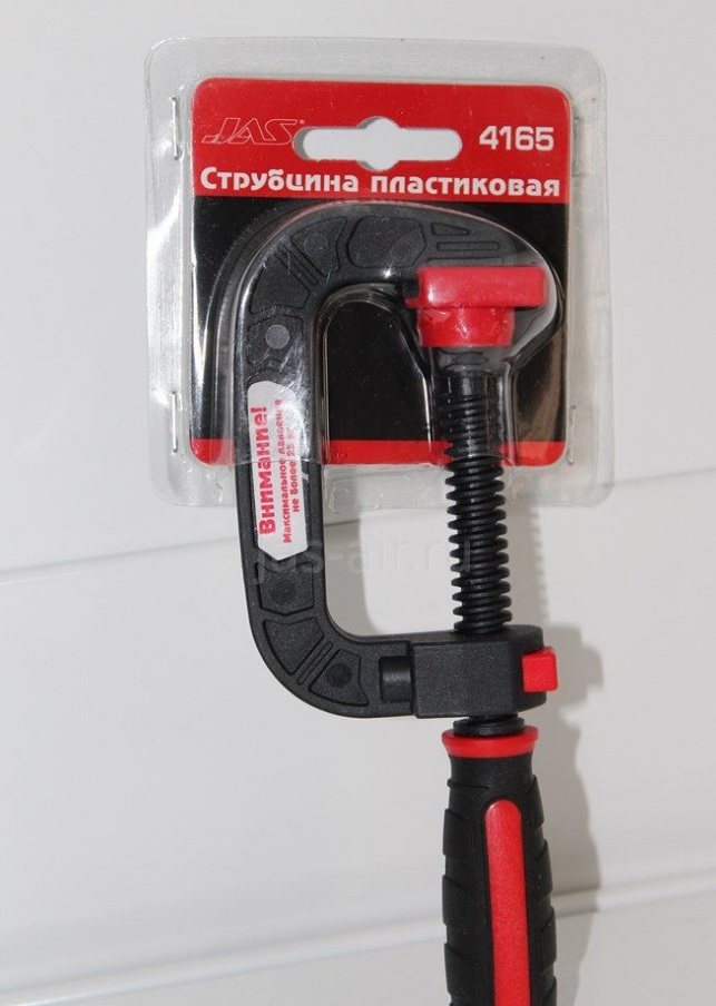 4165  ручной инструмент Струбцина пластиковая винтовая 50 мм.