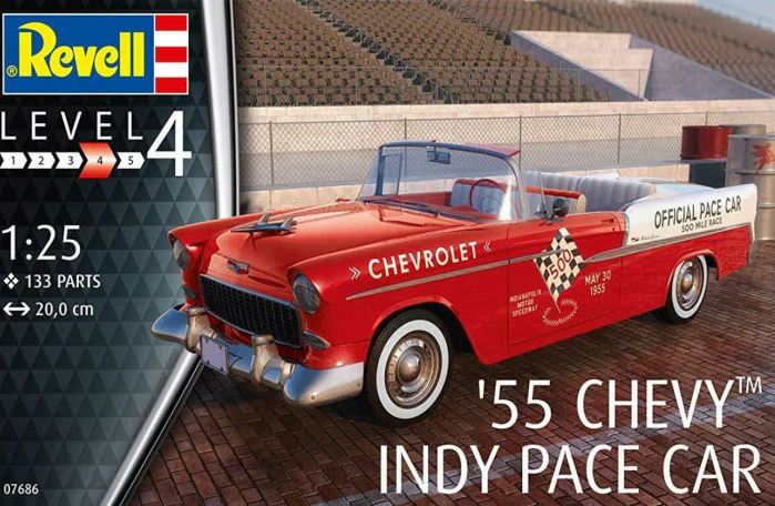 07686  автомобили и мотоциклы  55 Chevy Indy Pace Car  (1:25)