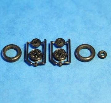 4810  дополнения из пластика  Rubber Wheels. Bf109E (C,D)  (1:48)