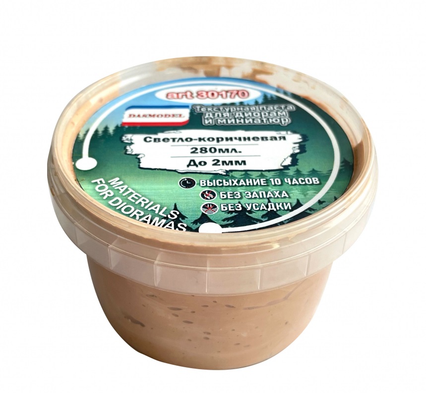 30170  материалы для диорам  Текстурная паста, светло - коричневая / 280ml / до 2мм