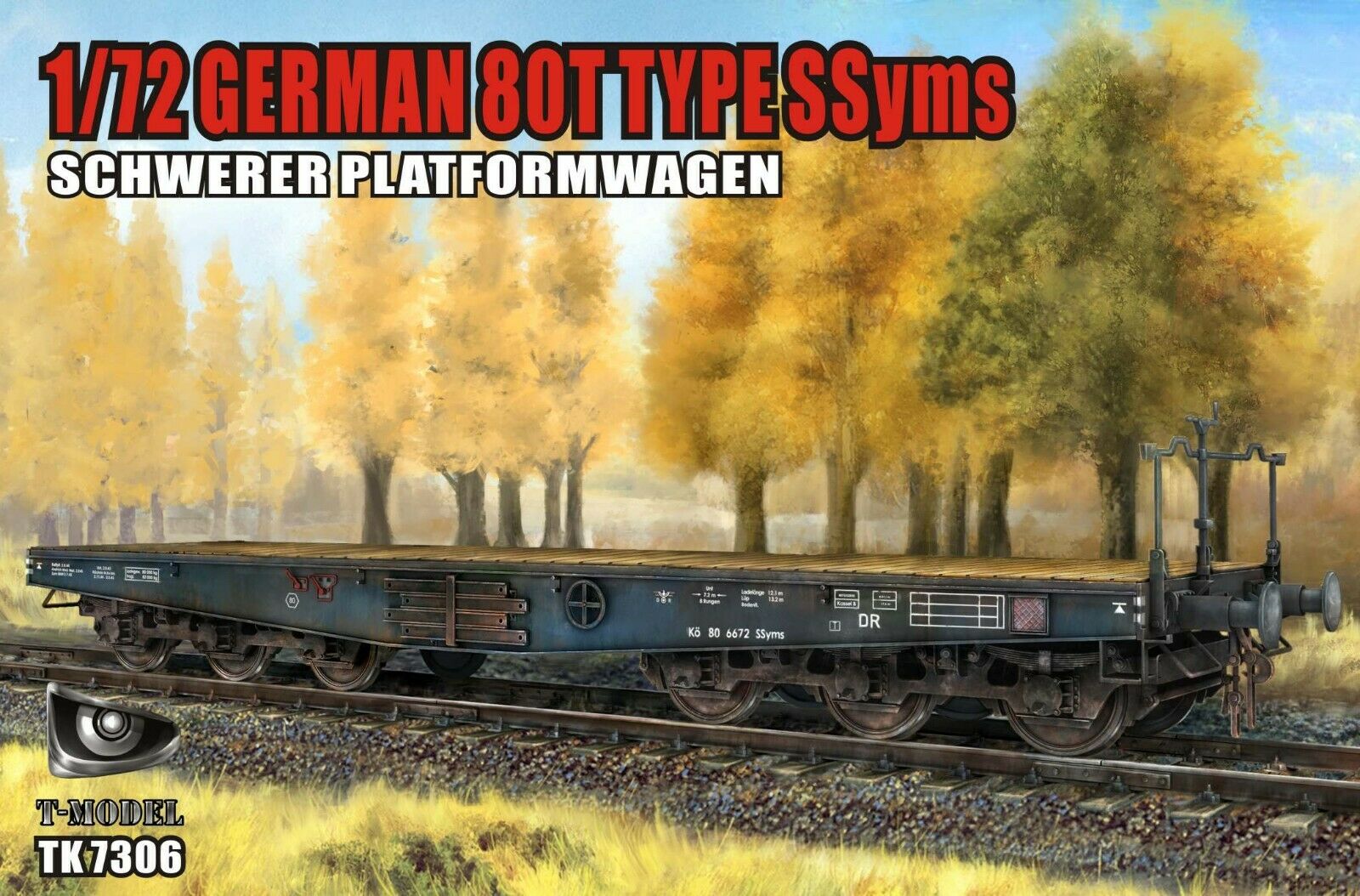 TK7306  техника и вооружение  German 80T Type Ssys Schwerer platormwagen  (1:72)