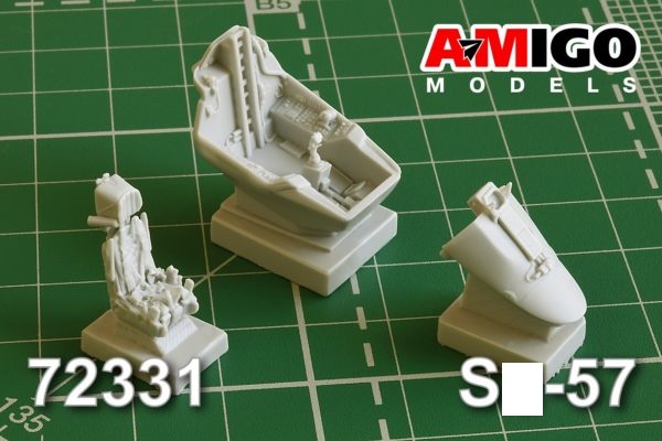AMG 72331  дополнения из смолы  Кабина самолета С-57 с катапультным креслом К-36Д-5  (1:72)