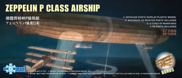 SP-7055  авиация  Zeppelin P Class Airship  (1:700)