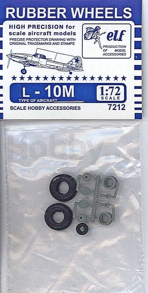 7212  дополнения из пластика  Rubber Wheels. ОКБ Ильюшина 10М  (1:72)