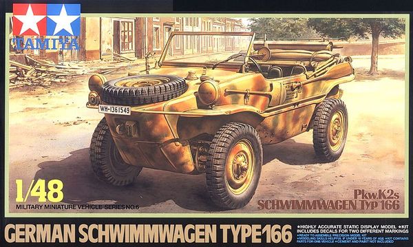 32506  техника  и вооружение  German Schwimmwagen Type 166  (1:48)