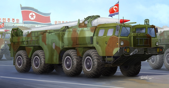01058  техника и вооружение  DPRK Hwasong-5 short-range tactical ballistic missile  (1:35)