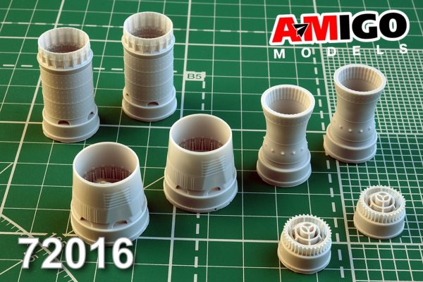 AMG 72016  дополнения из смолы  Реактивное сопло двигателя Д-30Ф6 М&Г-31Б/ БМ  (1:72)