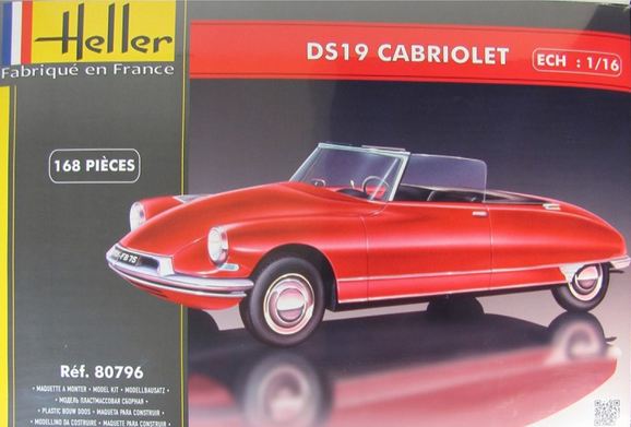 80796  автомобили и мотоциклы  DS19 Cabriolet  (1:16)