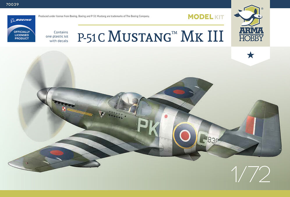 70039  авиация  P-51C Mustang™ Mk III  (1:72)