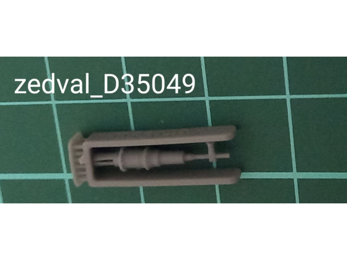 D35049  дополнения из смолы  Антенный ввод для БТТ с Р-168  (1:35)