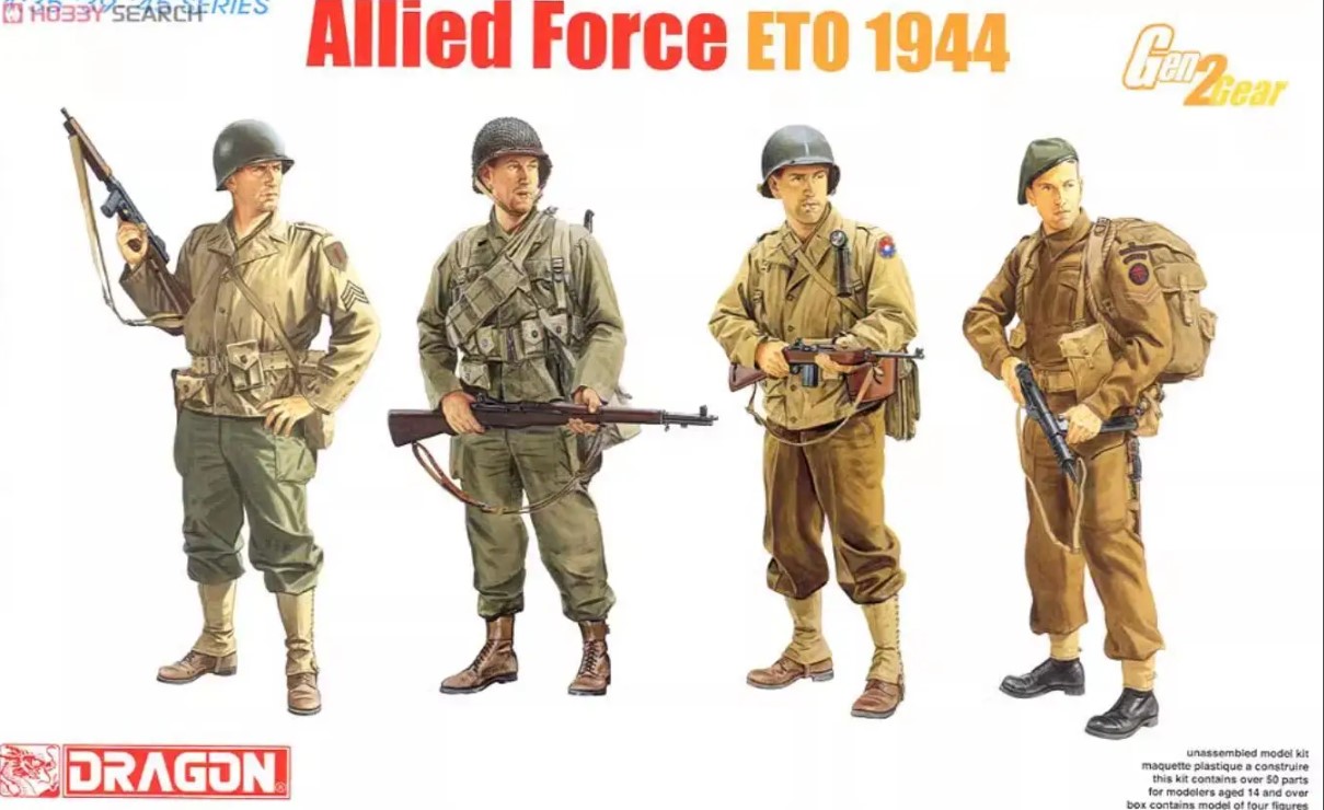 6653  фигуры  Allied Force ETO 1944  (1:35)