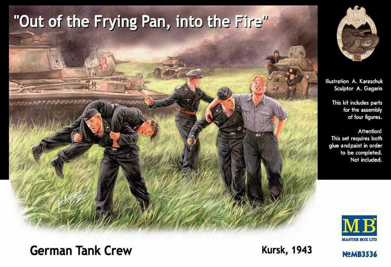 MB3536   фигуры  Немецкая танковая команда, Курск, 1943г. (1:35)