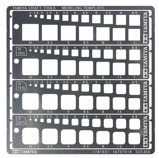 74156  ручной инструмент  Modeling Template Square 1-10