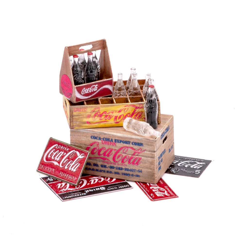 S-239.1  фототравление  Coca-Cola в бутылках, 1916-1957, размер L  (1:24)