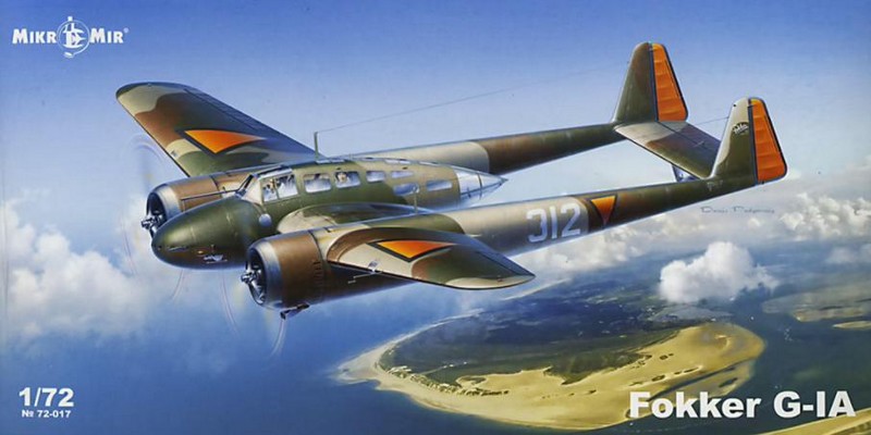 72-017  авиация  Fokker G-1A  (1:72)