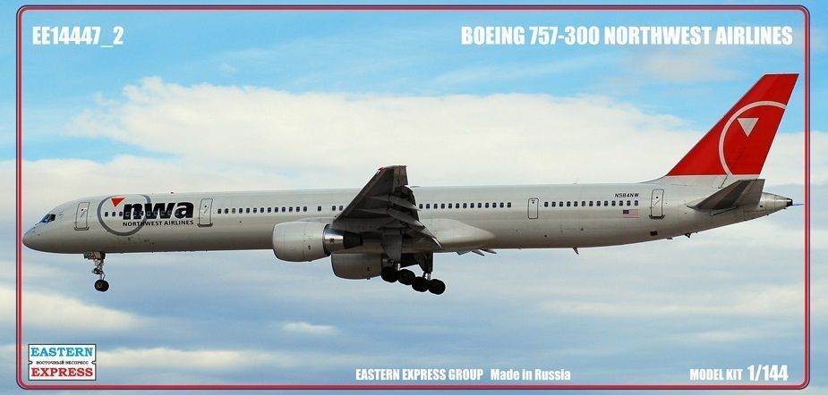14447-2  авиация  BOEING 757-300 NORTHWEST AIRLINES (1:144)