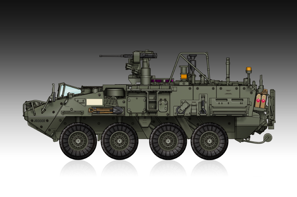 07429  техника и вооружение  M1135 Stryker NBC RV  (1:72)