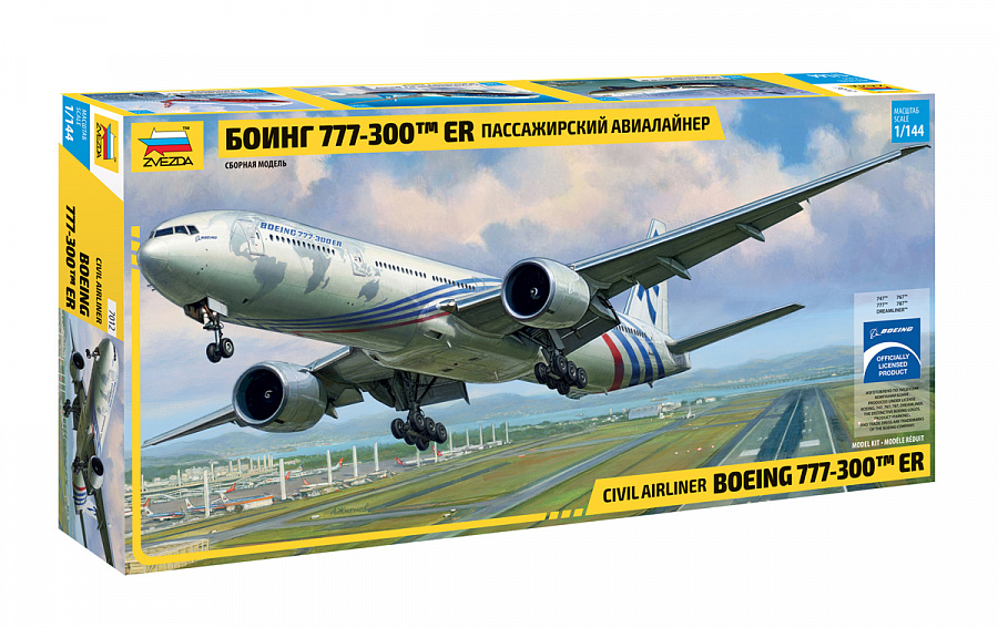 7012  авиация  Боинг 777-300 ER  (1:144)