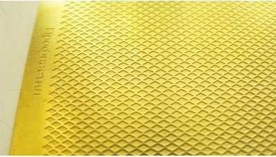 МД 000201  фототравление  Профнастил (лист А5), размер ромба 0,35 на 0,9, толщина нити 0,1 мм.