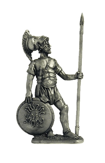 007 A  миниатюра  Греческий гоплит, 4в до н.э.