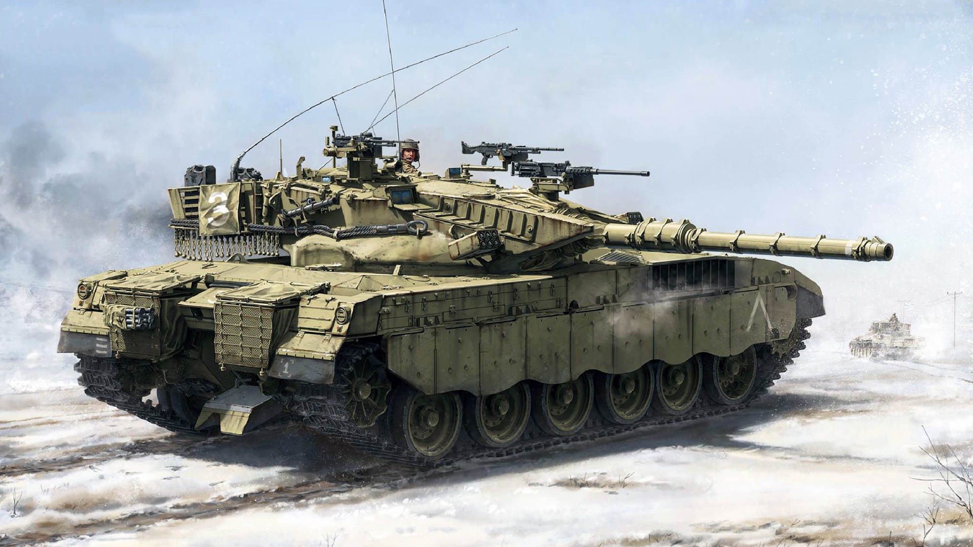 2079  техника и вооружение  Merkava Mk.1 Hybrid  (1:35)