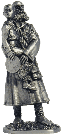 029 R  миниатюра  Рядовой царского конвоя с цесаревичем Алексеем, 1910