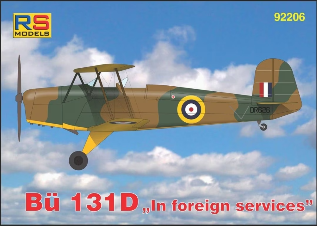 92206  авиация  Bücker Bü 131 D in foreign services  (1:72)