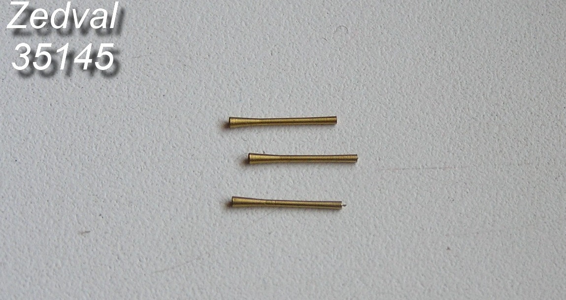 35145  металлические стволы  7,62 мм ствол спаренного пулемета ПКТ  (1:35)