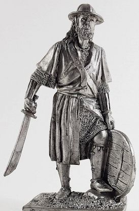 015 M  миниатюра  Немецкий пехотинец, середина 14в