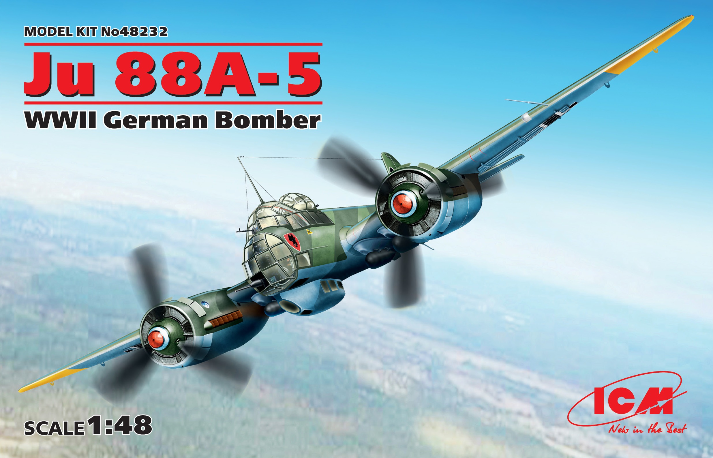 48232  авиация  Ju-88A-5, WWII German Bomber  (1:48)