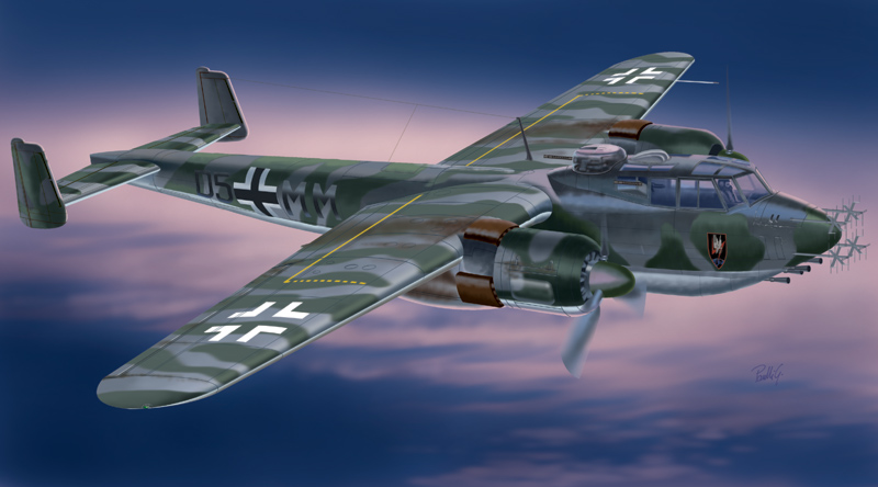 1266  авиация  Do-217 J1/J2 Nachtjäger  (1:72)