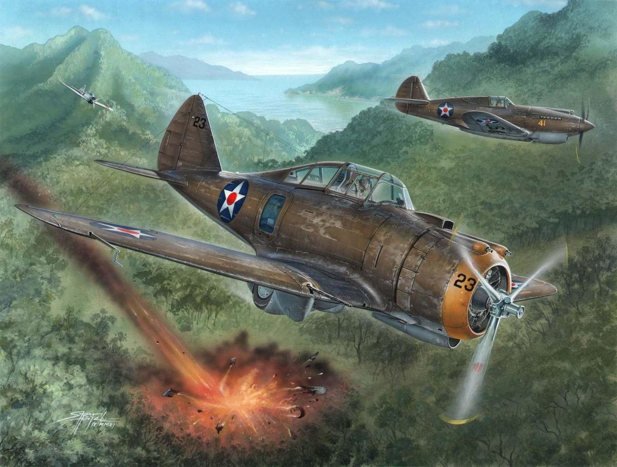 SH72237  авиация  P-35A "Phillipines defender"  (1:72)